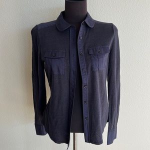 Tory Burch Navy Button Down shirt